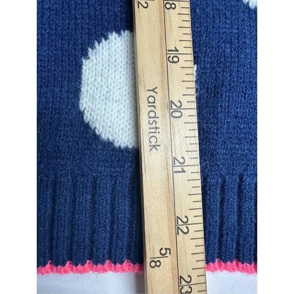 Gymboree Girls 5T Polar Pink Navy Polka Dot Knit Sweater Dress
